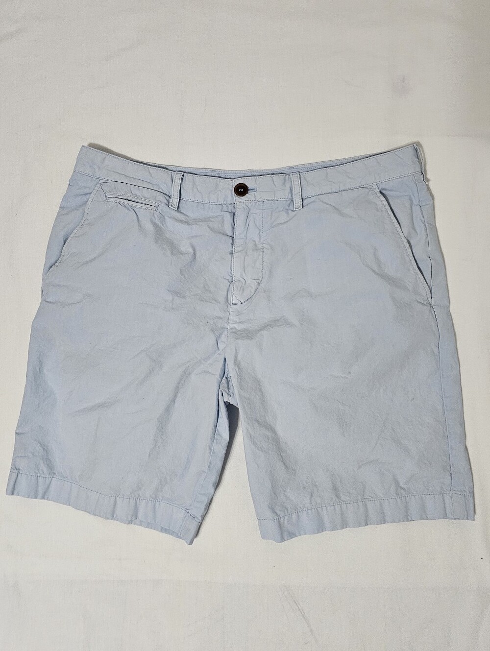 Burberry Brit Light Blue Cotton Chino Shorts Men's Sz 34 Luxury Designer Summer